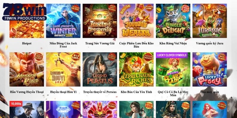 Giới thiệu khái quát về sảnh Slot 78WIN